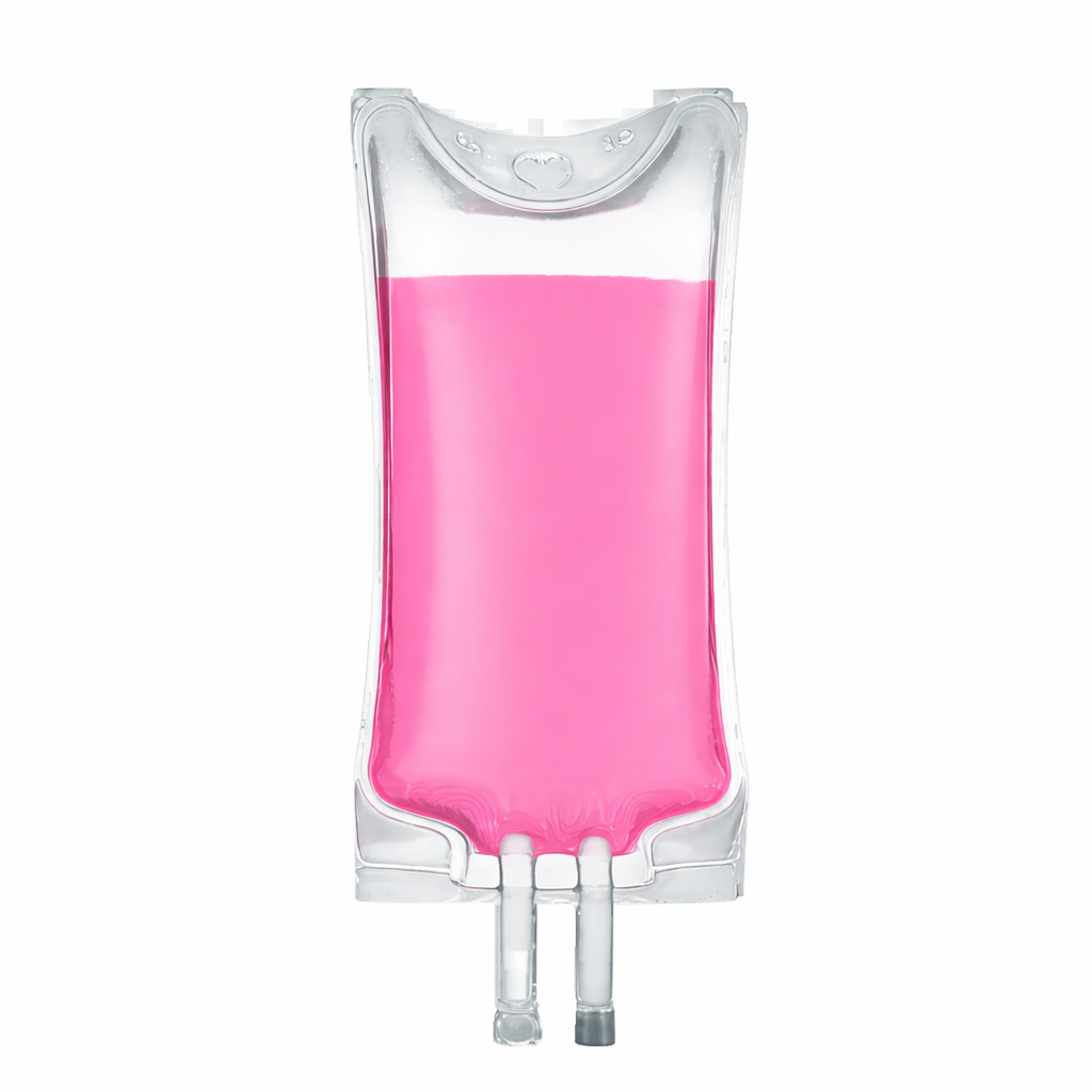Pink IV therapy bag