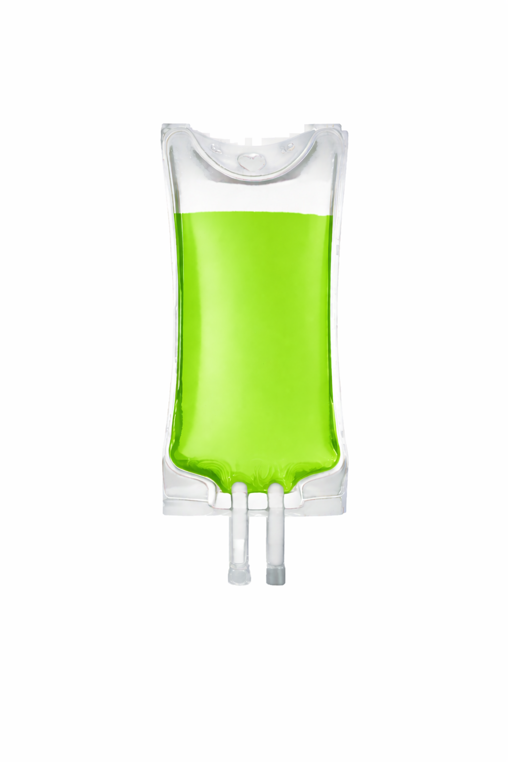 Green IV therapy bag